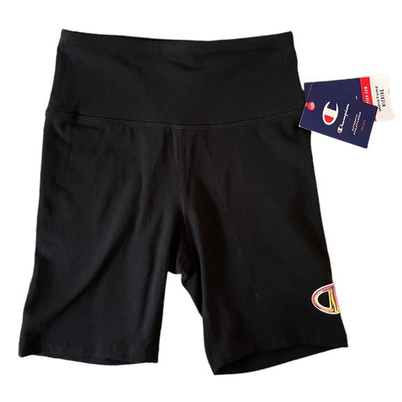 Champion Women's 7" Authentic Bike Shorts Black Size XS New With Tags - Picture 1 of 6